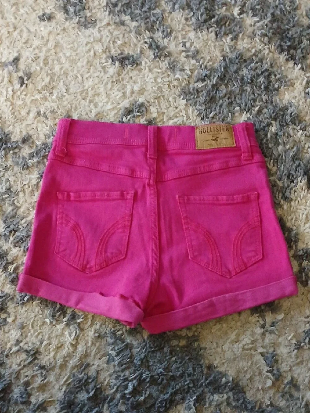 Hot Pink Denim Shorts